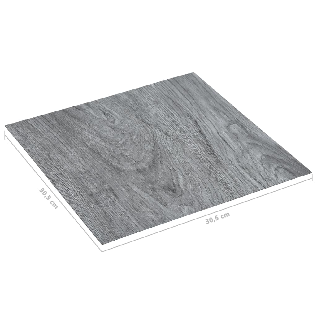 Plataformes de sòl autoadhesius 20 unitats PVC de color gris clar 1,86 m²