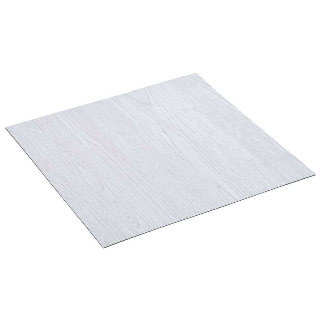 Tarimas de suelo autoadhesivas 20 uds PVC blanco 1,86 m²