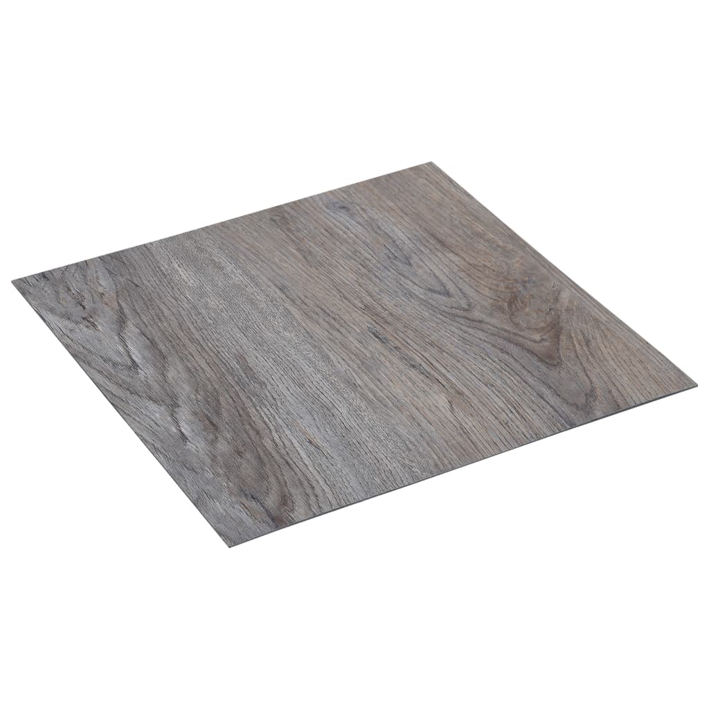 Plataformas de solo auto -adesivo 20 unidades PVC Brown claro 1,86 m²