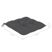 Folding garden chairs 8 pcs solid teak wood with cushions V0025 Vetonek