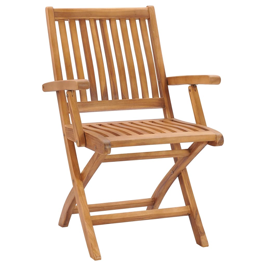 Sedie da giardino pieghevoli 8 teak in legno UDS Maciza con cuscini