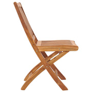 Folding garden chairs 6 units solid teak wood v0155 - Vetonek