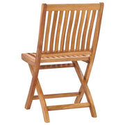 Folding garden chairs 6 units solid teak wood v0155 - Vetonek