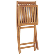 Folding garden chairs 6 units solid teak wood v0155 - Vetonek