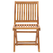 Folding garden chairs 8 pcs solid teak wood with cushions V0735 Vetonek