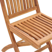 Folding garden chairs 8 pcs solid teak wood with cushions V0735 Vetonek