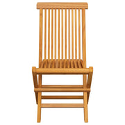 Folding garden chairs 8 units solid teak wood v1268 - Vetonek
