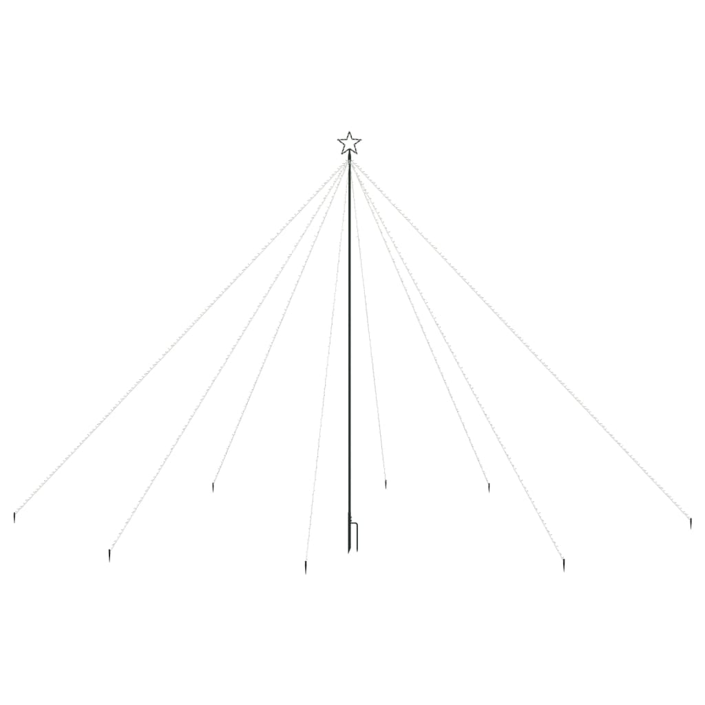 Led árbol de navidad interior/exterior 800 led blanco frío 5 m v3644 - Vetonek