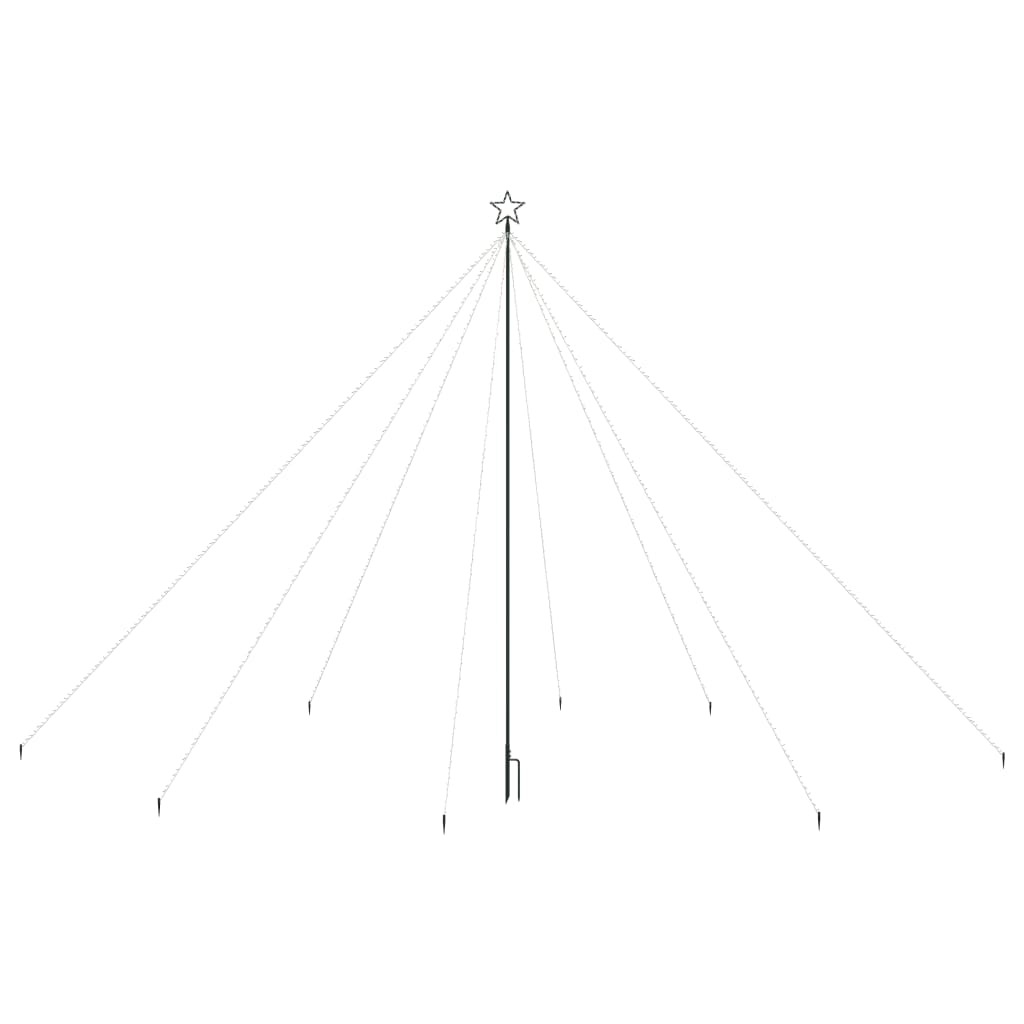 Led árbol de navidad interior y exterior 800 led azul 5 m v3675 - Vetonek