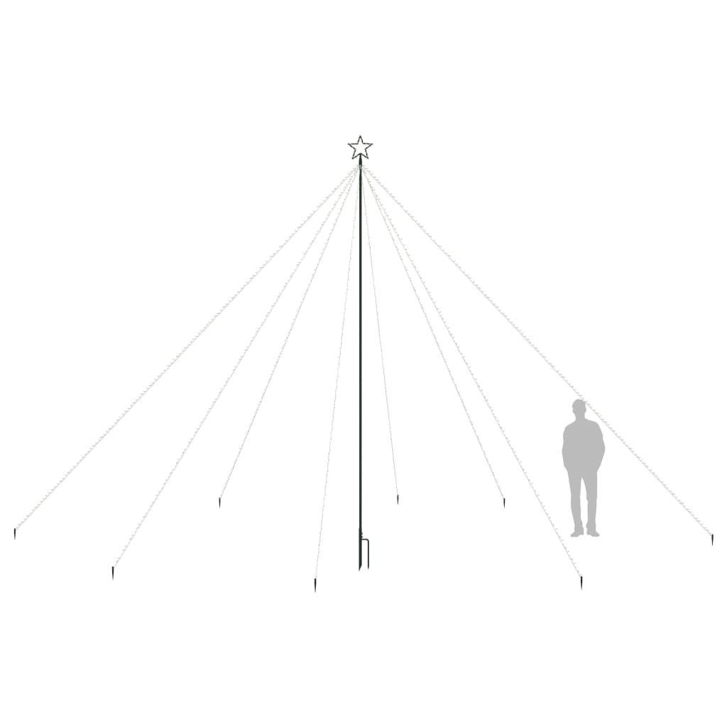 Led árbol de navidad interior/exterior 800 led colores 5 m v3705 - Vetonek