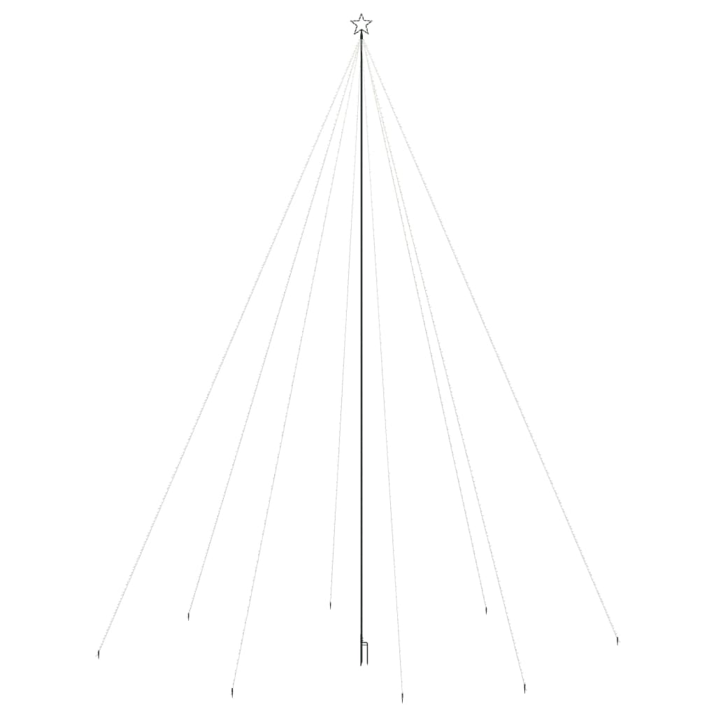Led árbol de navidad interior/exterior 1300 led blanco frío 8 m v3750 - Vetonek
