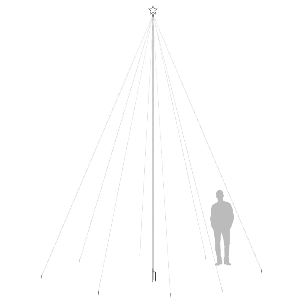 Led árbol de navidad interior/exterior 1300 led colores 8 m v3811 Vetonek