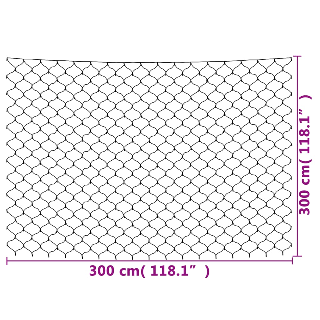 Gabonetako sarea 306 LED 3x3 m kolorekoa / kanpoaldea