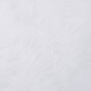 Falda del árbol de navidad blanca 122 cm cuero sintético v5792 - Vetonek