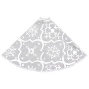 Falda del árbol de navidad de lujo y calcetín tela blanco 90 cm v5969 - Vetonek