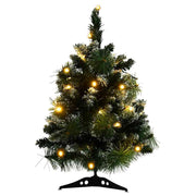 Árbol de navidad preiluminado con luces y soporte verde 60 cm v6331 - Vetonek