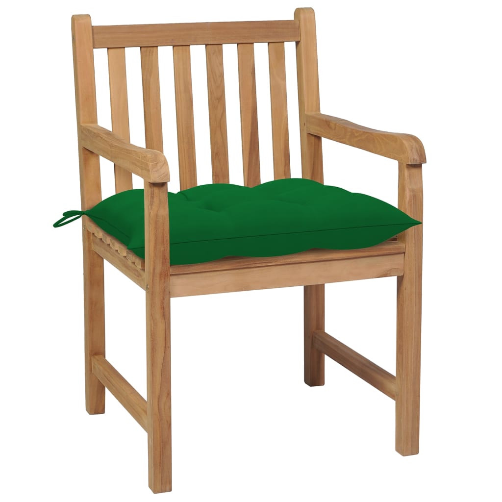 Garden Chairs 6 UDS WOOD WOOD OF COJINES GREEN