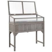 Jardinera elevada con invernadero 110x54x120 cm abeto v2554 - Vetonek