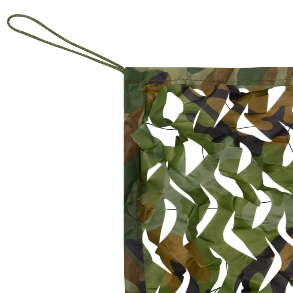 Red de camuflaje con bolsa de almacenamiento verde 3x8 m vidaXL