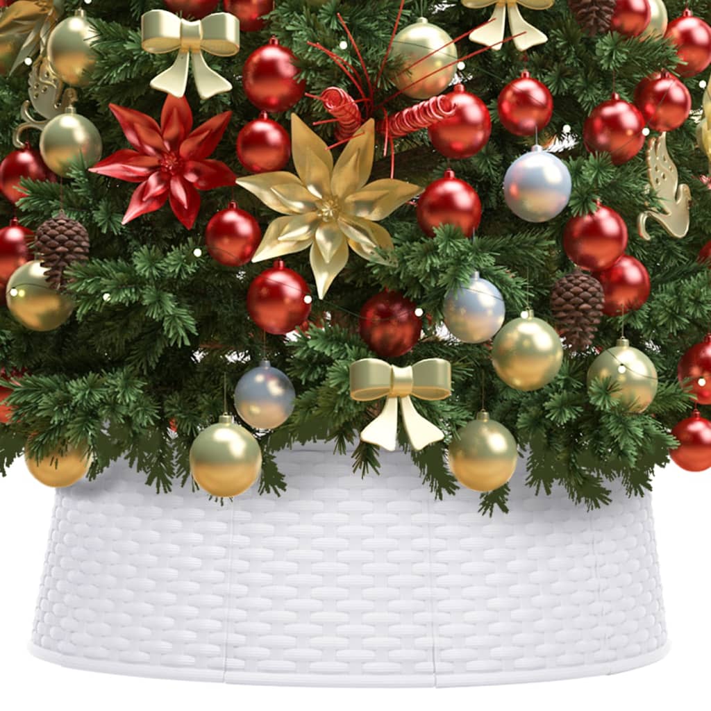 Vetonek Falda del árbol de Navidad blanca Ø65x19,5 cm