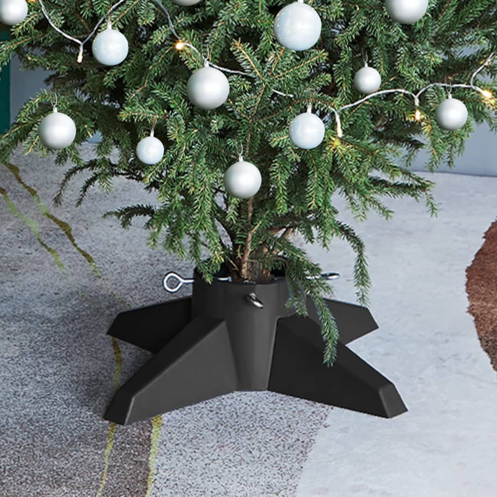 Vetonek Soporte para árbol de Navidad gris 55,5x55,5x15 cm