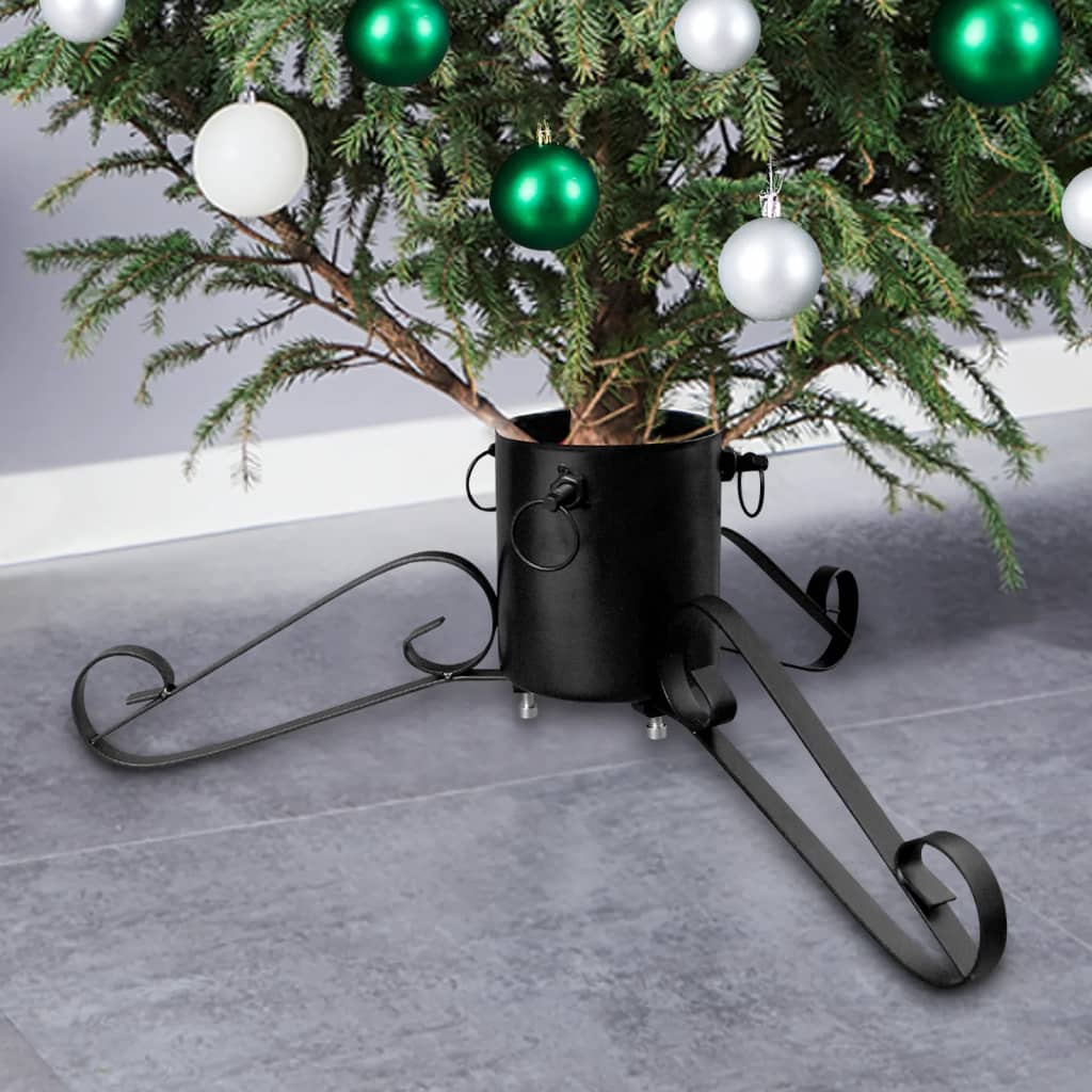 Vetonek Soporte para árbol de Navidad negro 58x58x21 cm