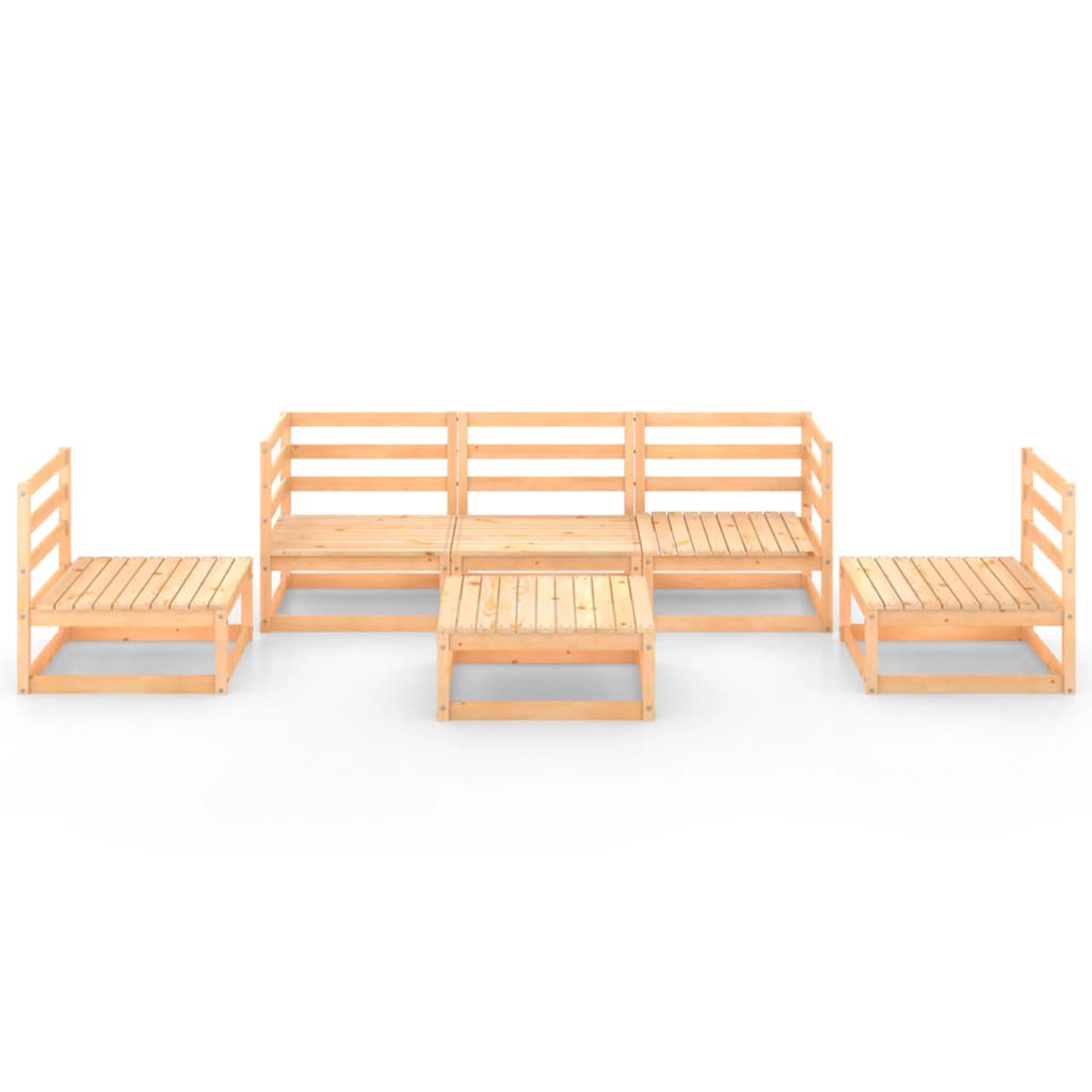 Garden furniture game 6 pieces solid pine wood