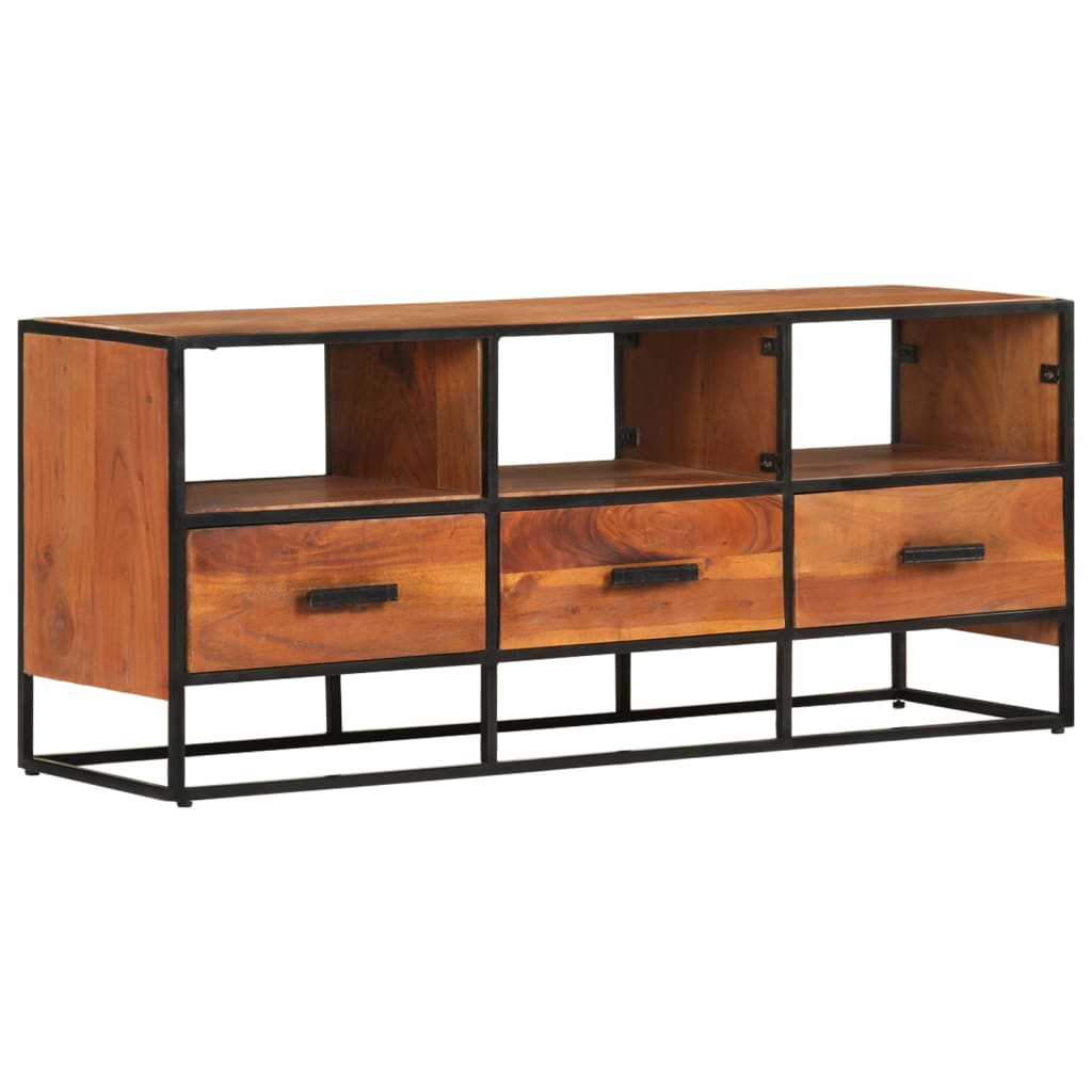 Mueble para la TV madera maciza de acacia 110x30x45 cm