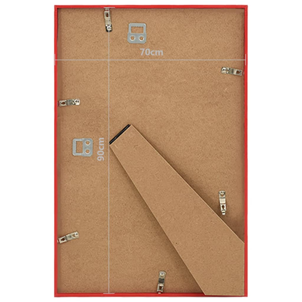 Wand- oder Tischcollage Photo Frames 5 Einheiten Rot MDF 70x90 cm