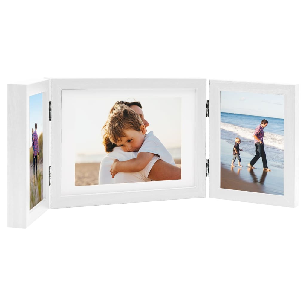 Vetonek Marco de foto collage triple blanco 22x15cm+2x(10x15cm)