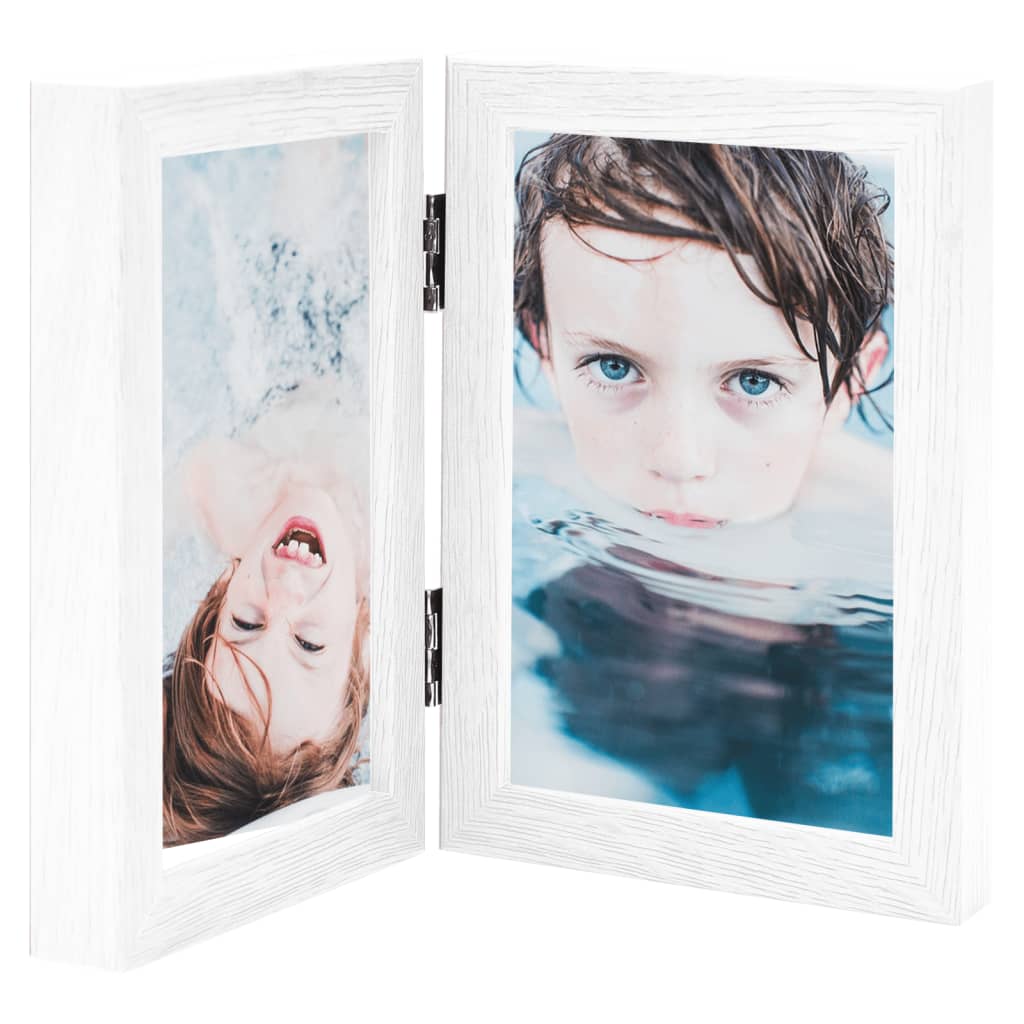 Vetonek Marco de foto collage plegable blanco 2x(21x29,7 cm)