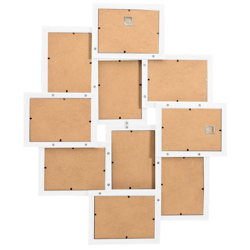 Collage de cadre pour les photos 10x (10x15 cm) MDF blanc