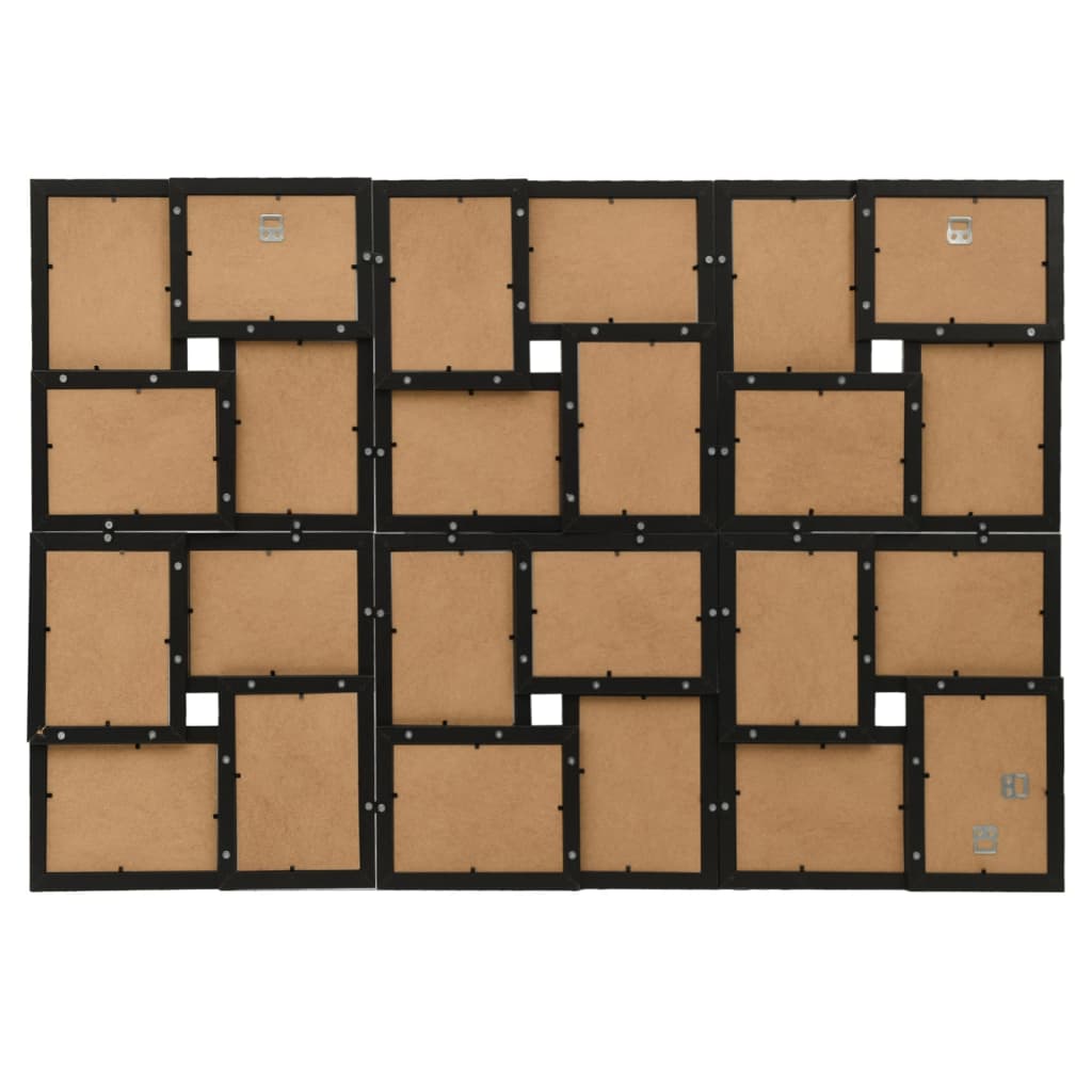 24x photo collage frame (10x15 cm) MDF black