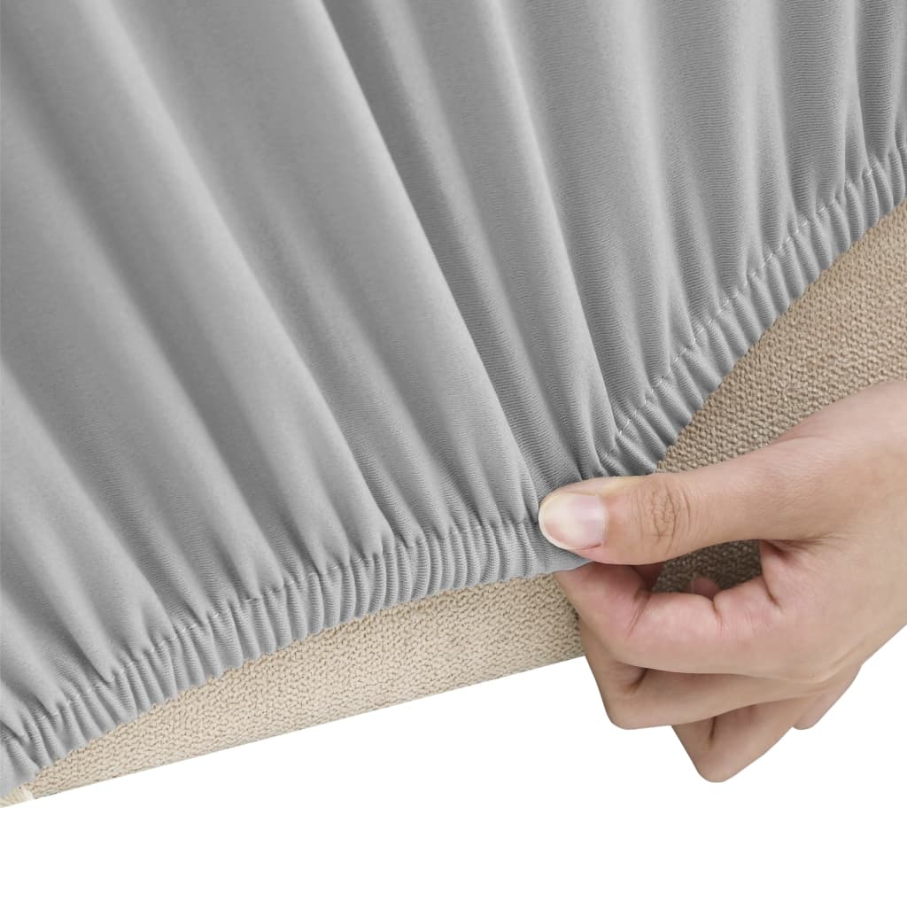 Funda elástica para sillón poliéster jersey gris vidaXL