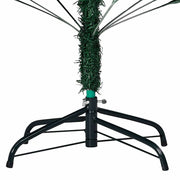 Árbol de navidad preiluminado con luces y bolas verde 210 cm v6244 - Vetonek