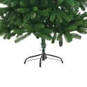 Árbol de navidad preiluminado con luces y bolas verde 210 cm v6435 - Vetonek