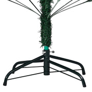 Árbol de navidad preiluminado con luces y bolas verde 210 cm v7104 Vetonek