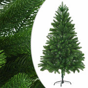 Árbol de Navidad preiluminado con luces y bolas verde 210 cm - Vetonek