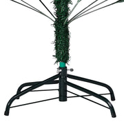 Árbol de navidad preiluminado con luces y bolas verde 210 cm v7968 Vetonek