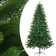 Árbol de navidad preiluminado con luces y bolas verde 150 cm v8132 Vetonek