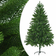Árbol de Navidad preiluminado con luces y bolas verde 210 cm - Vetonek