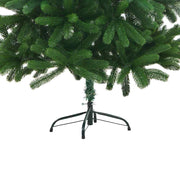 Árbol de Navidad preiluminado con luces y bolas verde 210 cm - Vetonek