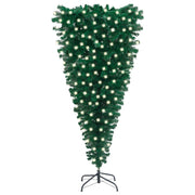 Árbol de navidad invertido preiluminado con luces verde 240 cm v0644 Vetonek