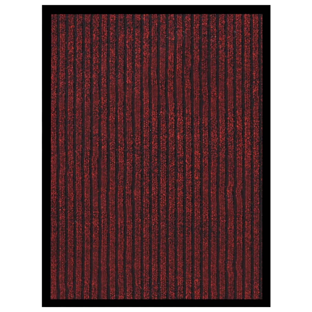 Vetonek Felpudo de rayas rojo 40x60 cm