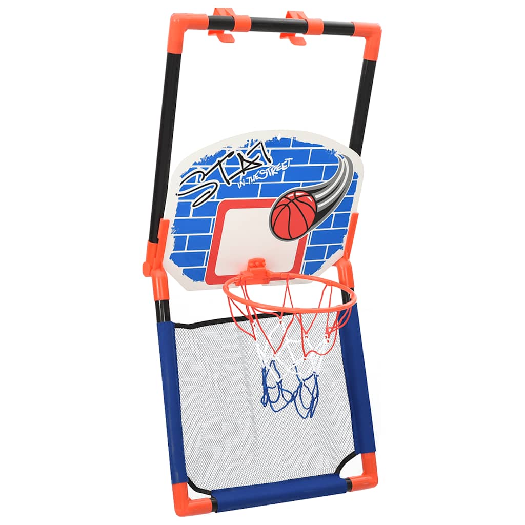 Set baloncesto infantil multifuncional suelo y pared vidaXL