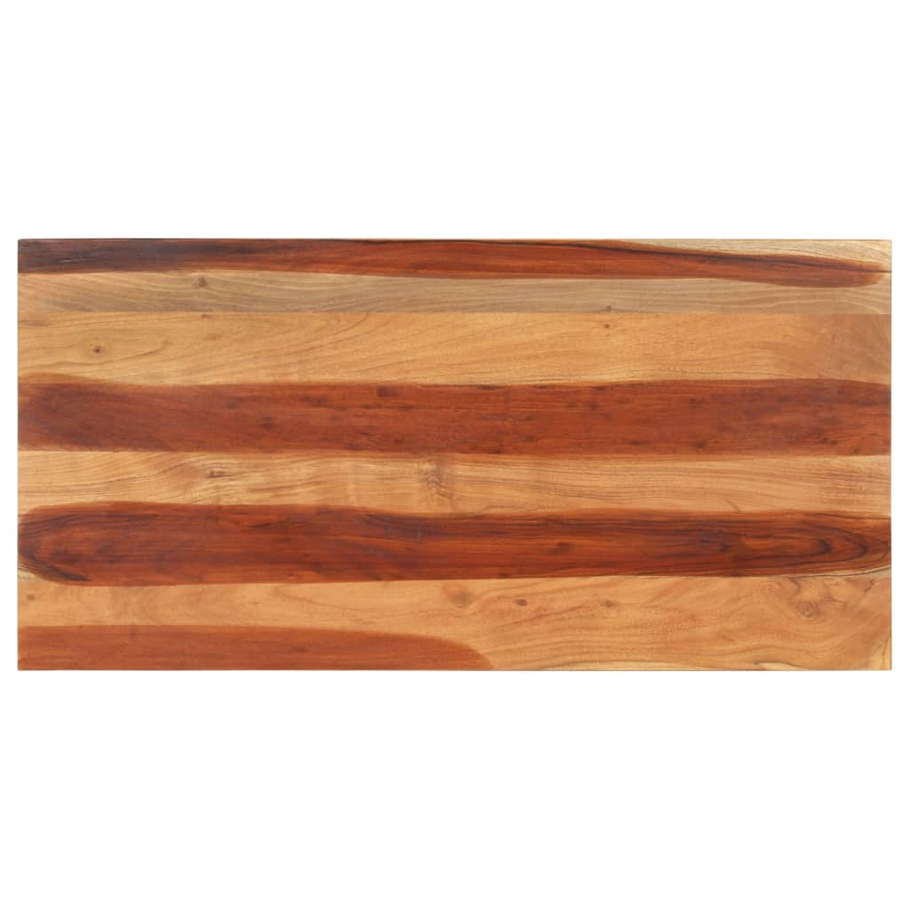 Vetonek Tablero de mesa madera maciza de acacia 120x60x(2,5-2,7) cm