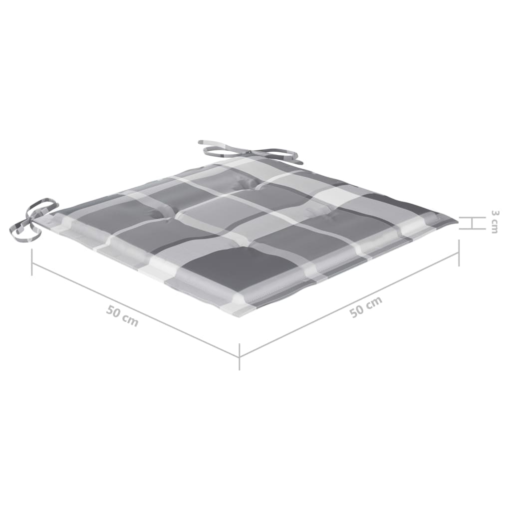 Sillas comedor de jardín y cojines 8 uds madera maciza acacia vidaXL