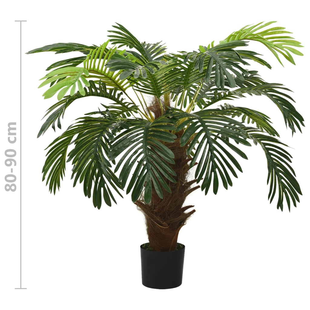 Palmera Cycas artificial con macetero 90 cm verde - Vetonek