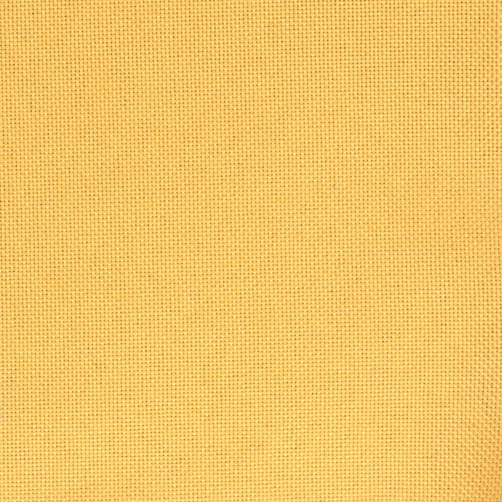 Taburetes de cocina 2 unidades tela amarillo mostaza vidaXL