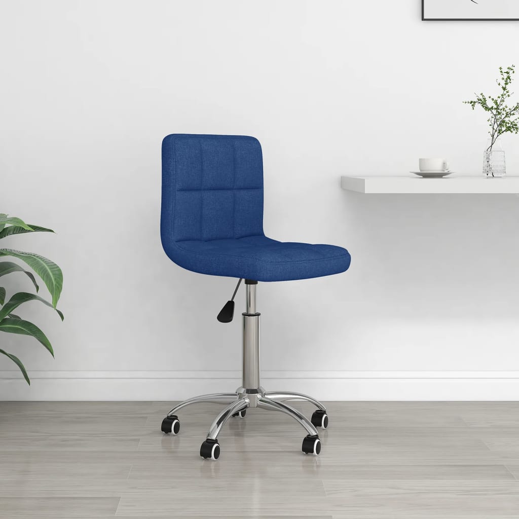 Vetonek Silla de oficina giratoria de tela azul